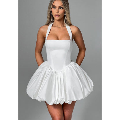 Halter Neck Tie Dress