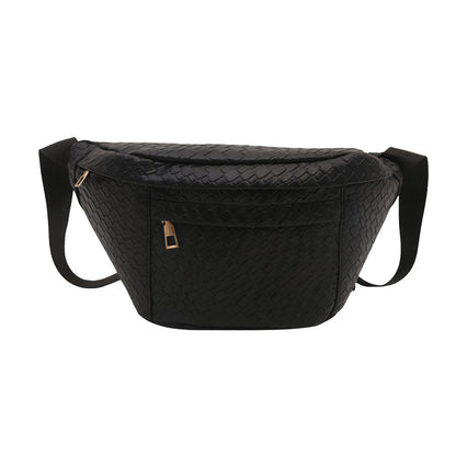 Solid-color casual chic crossbody bag