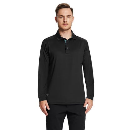 Mens Long Sleeve Polo Shirt