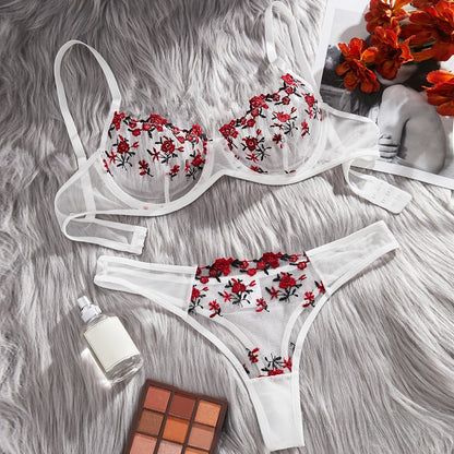 Lace Mesh Lingerie Set