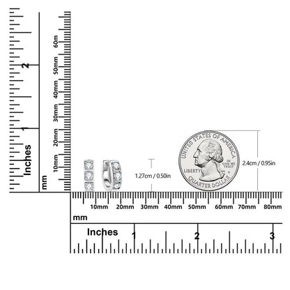 Moissanite Oorbel Oorbel S925 Sterling Zilver Zwart En Wit