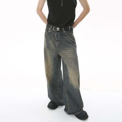 Retro jeans met wijde pijpen voor heren