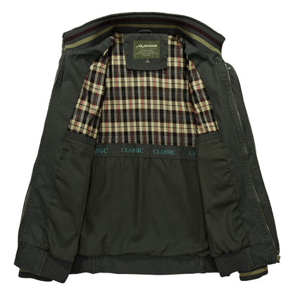 Mens Stand Collar Casual Jacket