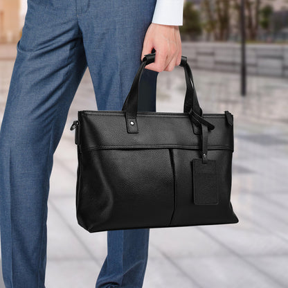 Men's Top Layer Cowhide Business Briefcase Laptop Bag