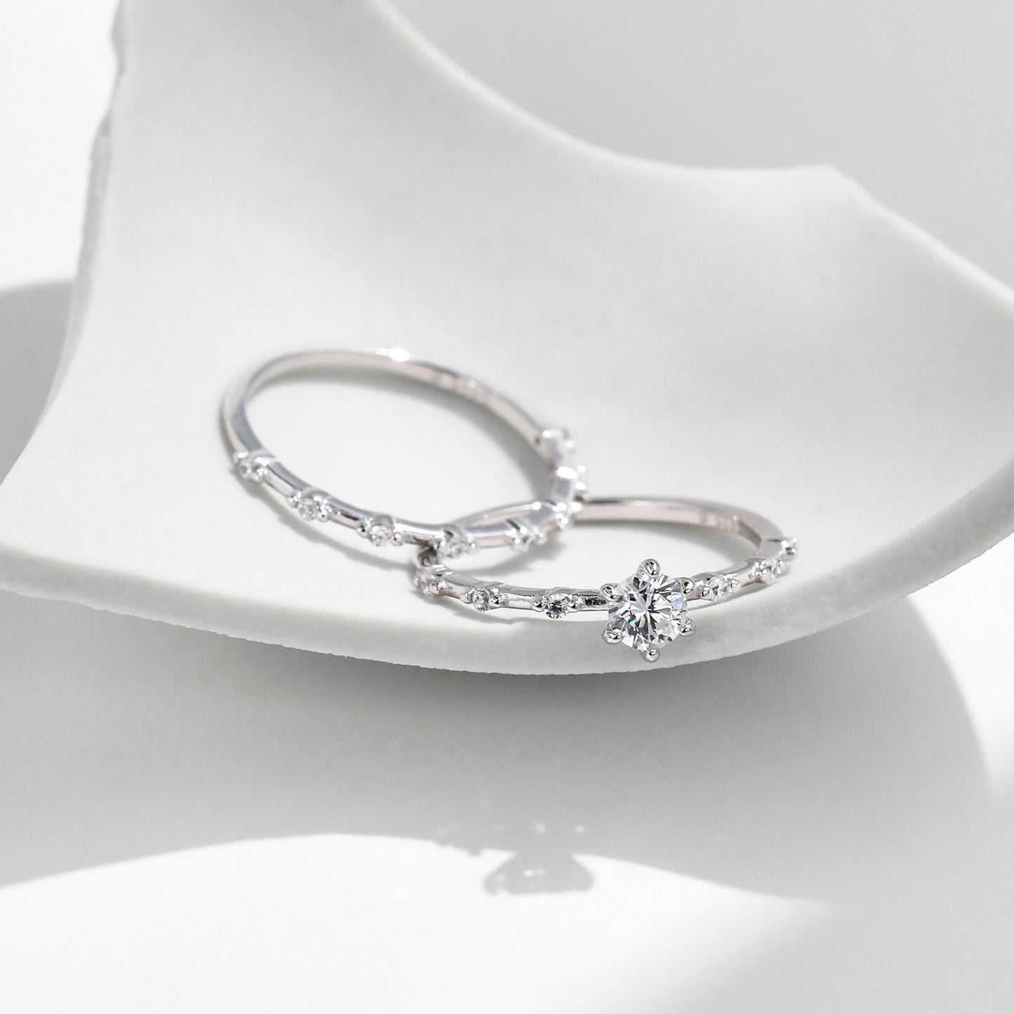 Moissanite S925 Sterling Zilvere Ring