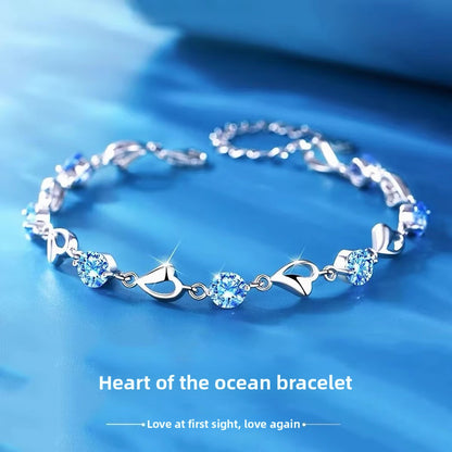 Sterling Silver Diamond Accent Bracelet
