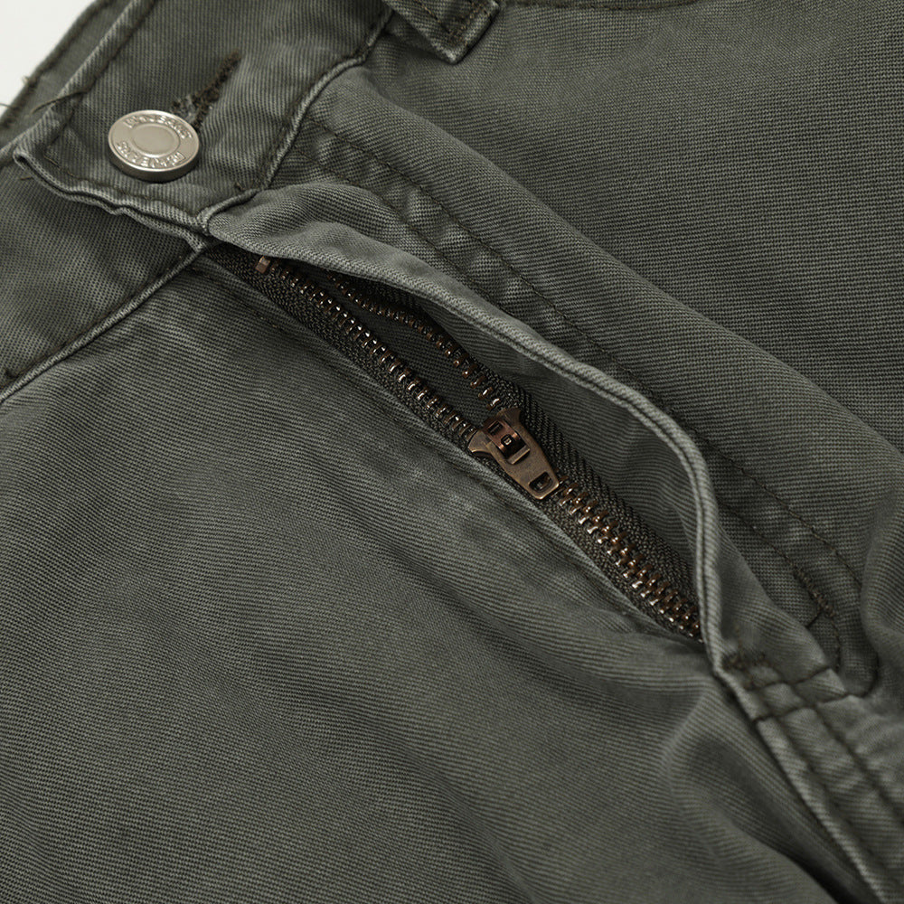Wash water to make loose denim pants