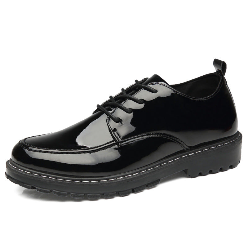 PU-lakleren veterschoenen voor heren