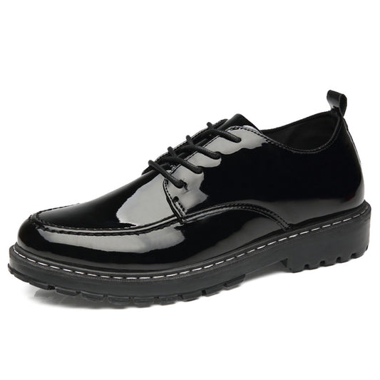 PU-lakleren veterschoenen voor heren