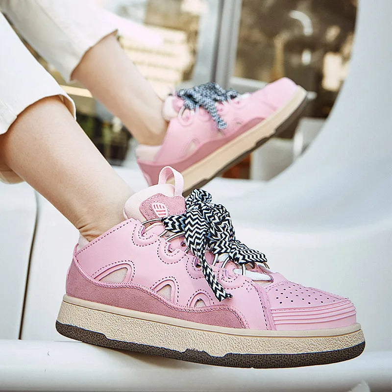 Sneakers for Women Luxury Designer Shoes High Quality Cow Suede Leopard Women Shoes Fashion Sexy Slim Platform Shoe Basket Femme
