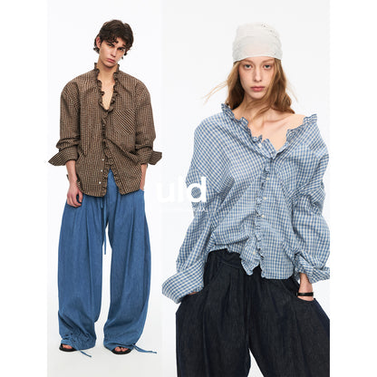 Retro Plaid Sun Protection Shirt