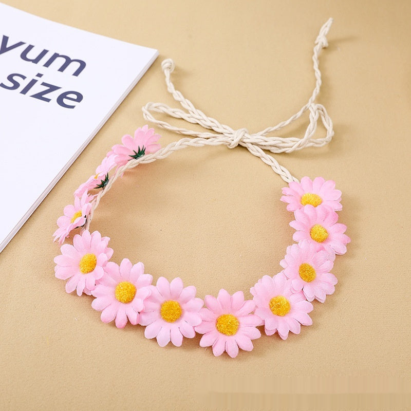 Zonnebloem Bohemian Vlecht Haarband