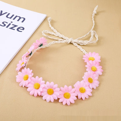 Zonnebloem Bohemian Vlecht Haarband