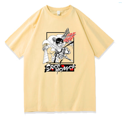 Attack on Titan Printed Short Sleeve Summer T-Shirt