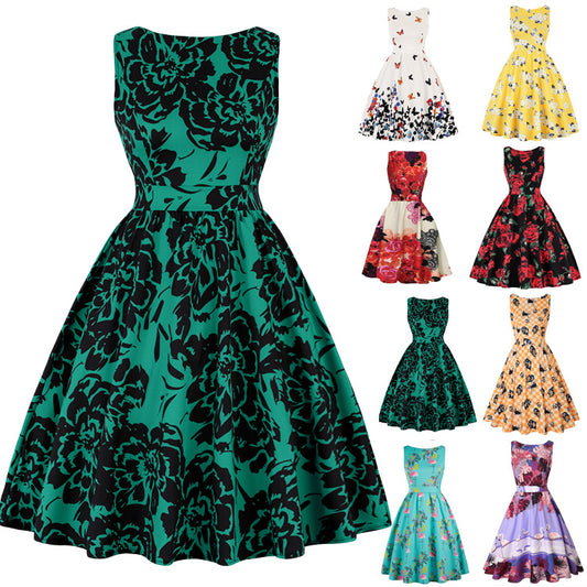 Vintage Hollywood Style Fitted Slimming Maxi Dress for Women, Retro Elegant Flared Skirt, Long Sleeve Dress