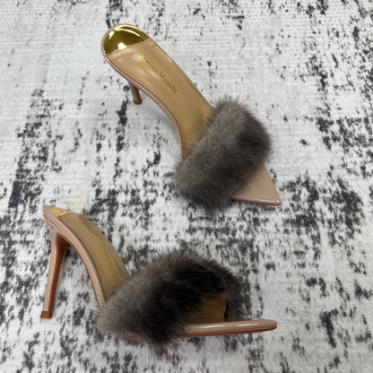 Mink Fur High Heels