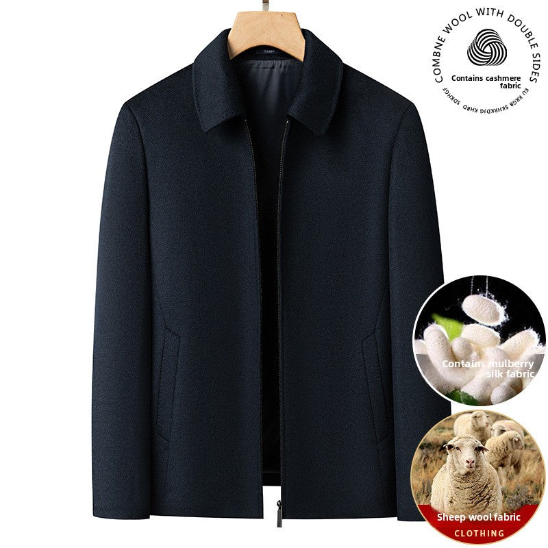 Mens Wool Blend Jacket Coat