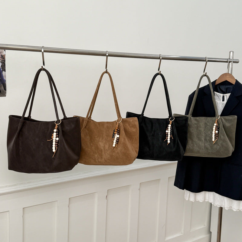 Retro Leopard Print Shoulder Bag