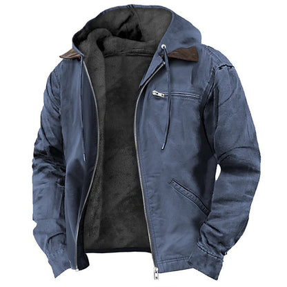 Men's Fleece Lined Hooded Jacket