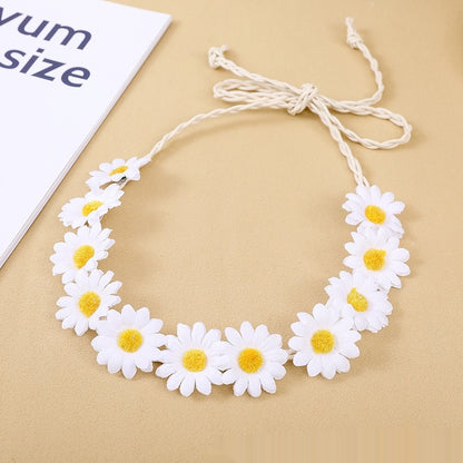 Zonnebloem Bohemian Vlecht Haarband