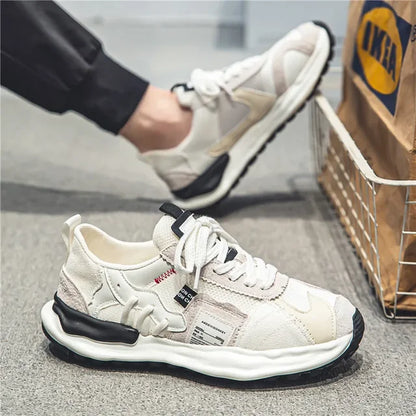 Men's Sneakers  New Casual Shoes for Men Versatile Outdoor Breathable Running Shoes Mesh Lace Up Male Flats Tenis Masculino