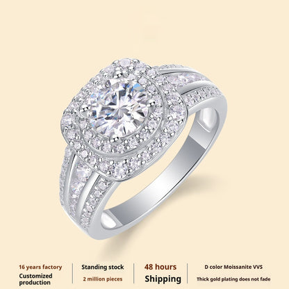 Moissanite Damesring Advanced  Luxury