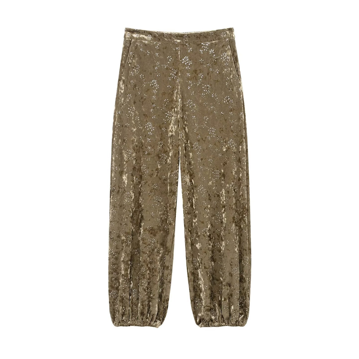 Velvet waistband suit jacket+pants set