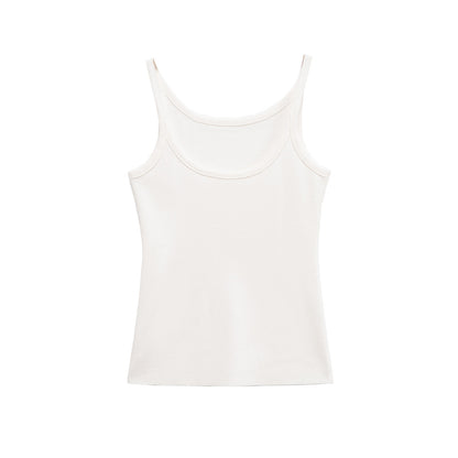 Women's European and American striped sleeveless camisole top