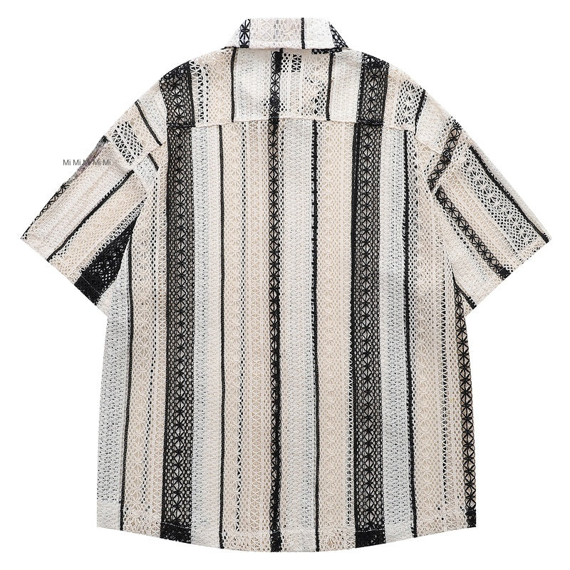 Short Sleeve Shirt for Men and Women Summer Island Resort Casual Loose