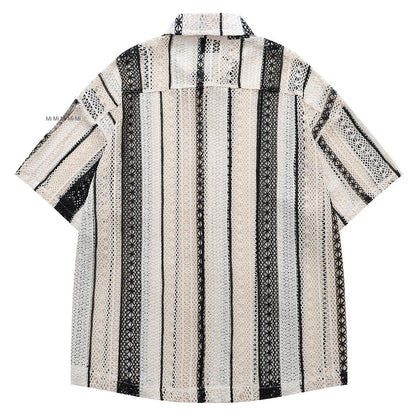 Short Sleeve Shirt for Men and Women Summer Island Resort Casual Loose