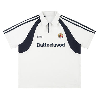 Short Sleeve Polo Shirt for Men and Women Summer Streetwear