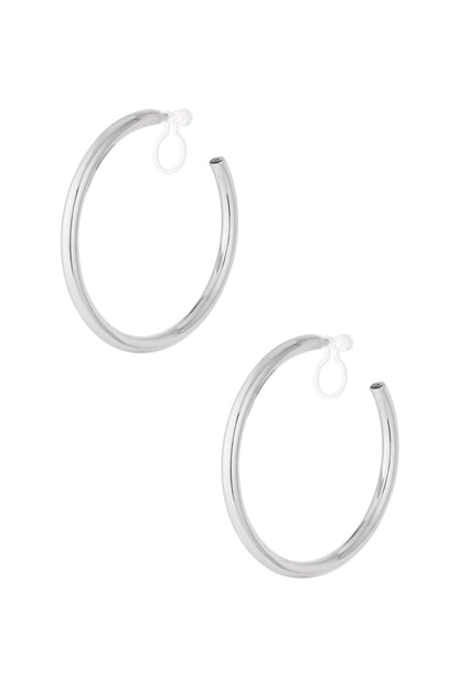 Klassieke hoop clip oorbellen