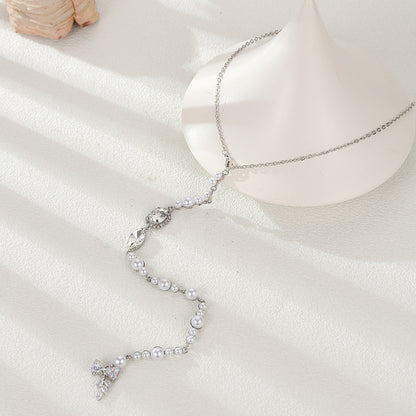 Elegant Geometric Body Chain with Rhinestone Accents