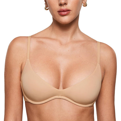 Women Deep V Push Up Underwire Bra Plus Size Lingerie