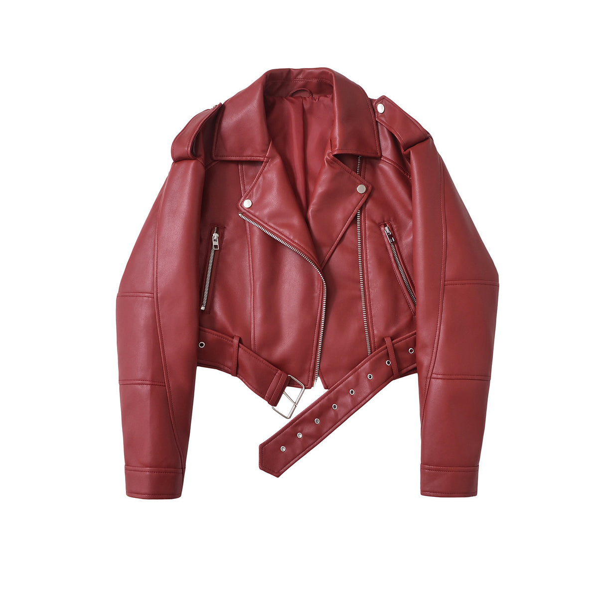 Turn-down collar loose-fitting coat