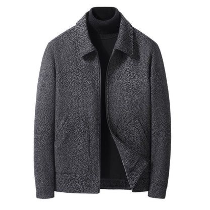 Casual Woolen Business Overcoat, Thickened and Warm Clothing