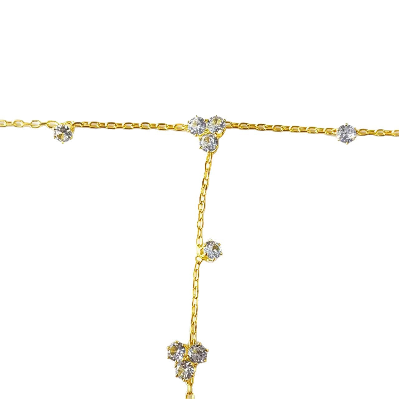 Zirconia Inlaid Rhinestone Adjustable Bracelet