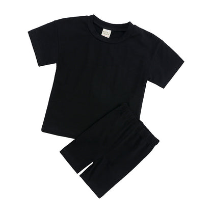 Childrens Cotton Short Sleeve Top and Shorts Set