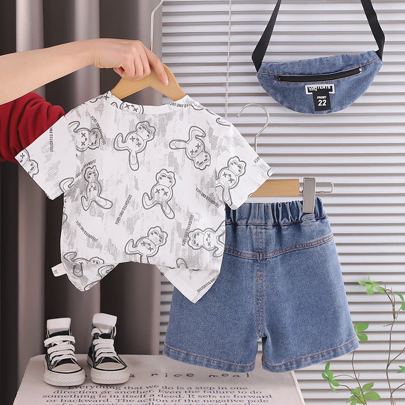 Boys Cartoon Print Shorts