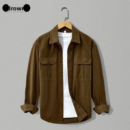 Men Pure Cotton Thickened Casual Cardigan