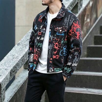 Denim Jacket Men's Street Fashion Brand Lel Work Jacket