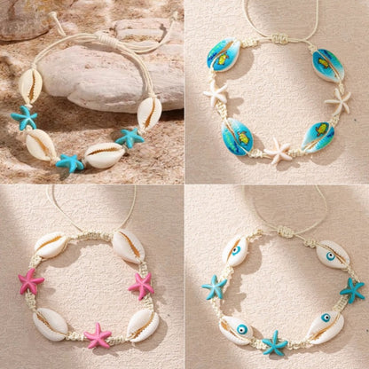 Adjustable Shell Design Geometric Bracelet