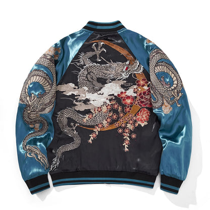 Embroidered Chinese Style Baseball Jacket