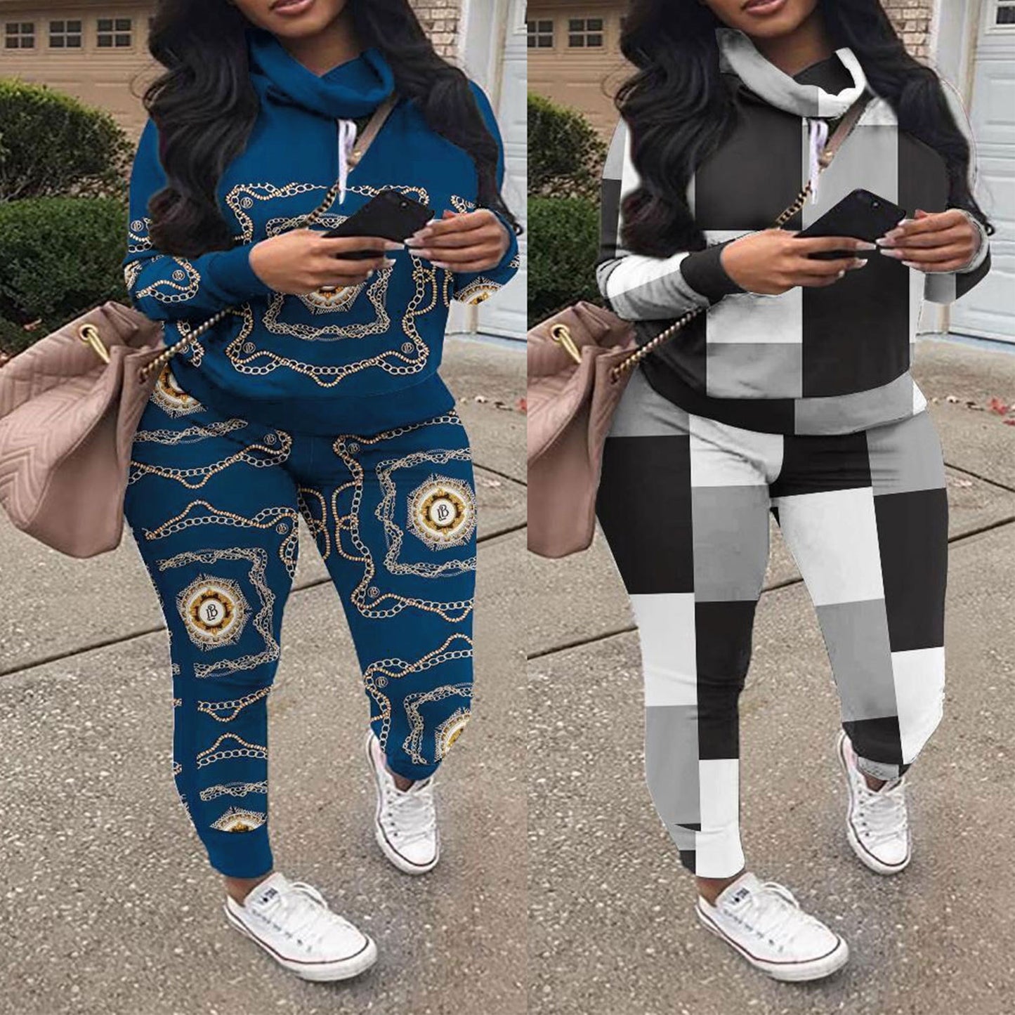 Casual mode-print truipak voor dames