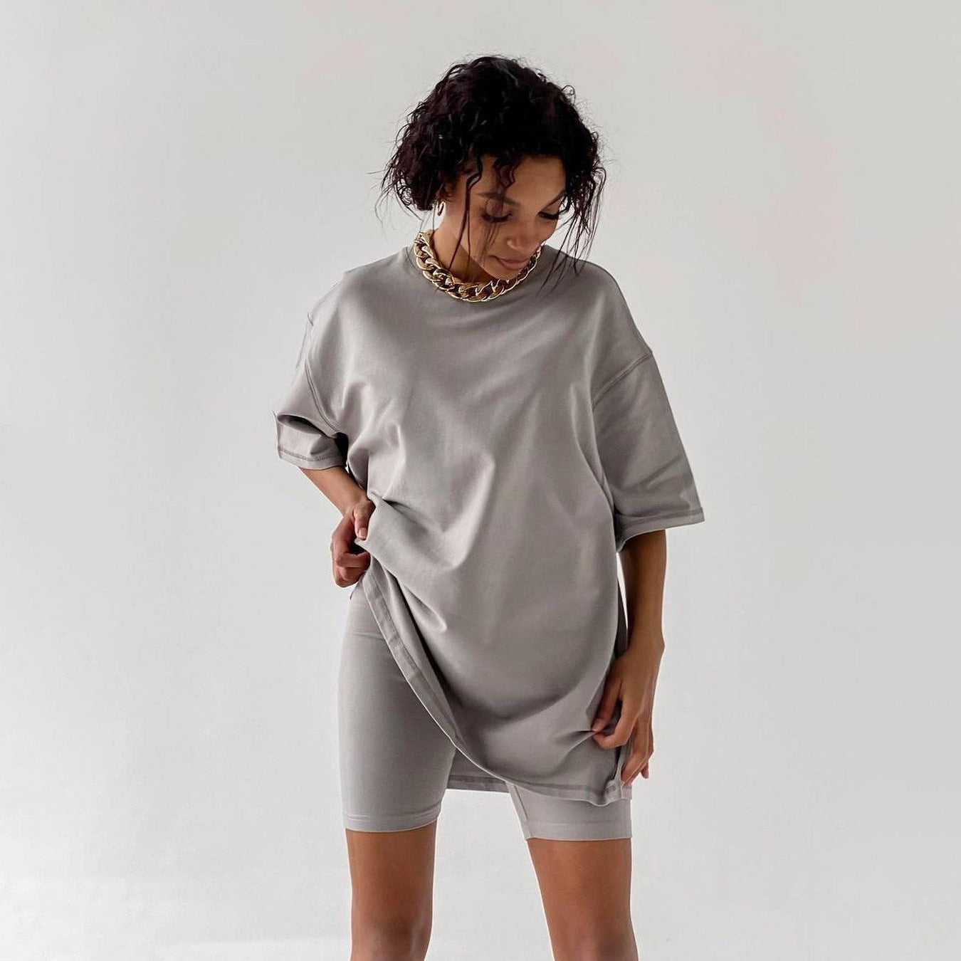 Oversized Dames T-shirt Met Print