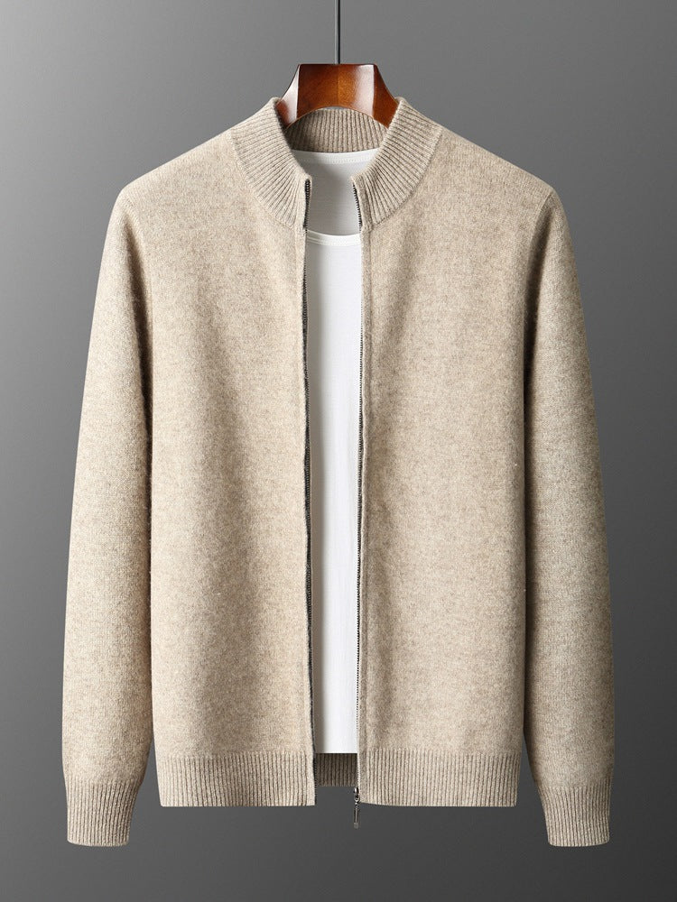 Men's knitted sweater coat