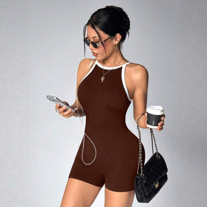 Womens Yoga Jumpsuit Shorts