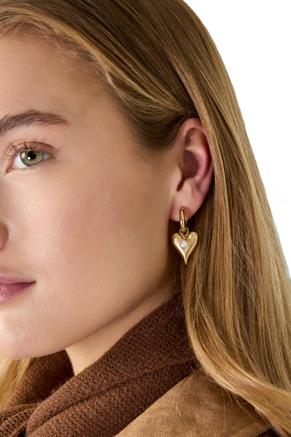 Oorbellen met hartjes, casual, dagelijks, eenvoudig, serie, damessieraden