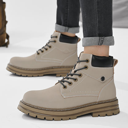 Men's high-top warm outdoor work boots