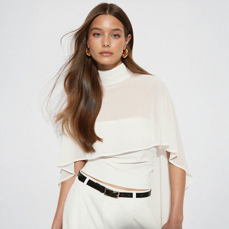 Shawl-style top